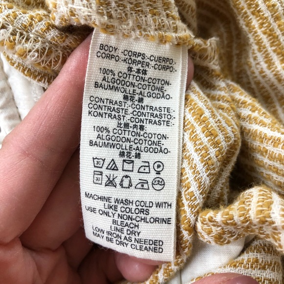 NWT Free People olive and cream pants tapered 2 - Picture 8 of 9